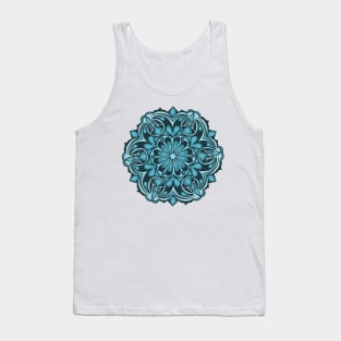 Blue mandala Tank Top